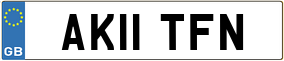 Truck License Plate